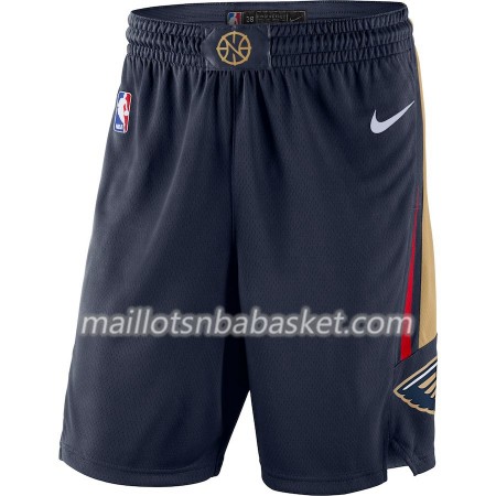 New Orleans Pelicans Homme Shorts Navy 2018-19 Nike Swingman
